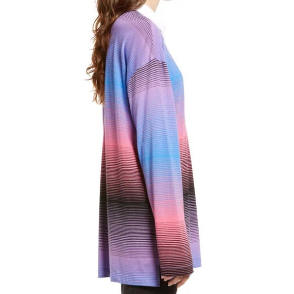 Bp. Be Proud By Bp. Pride Stripe Gender Inclusive Oversize Rugby Shirt - Picture 9 of 13